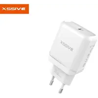 Xssive 15W 3A Qucik Charge Charger 3.0 chargeur rapide prise + câble de charge type-C blanc