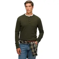 Superdry Vle Mid Weight Henley Long Sleeve T-shirt Vert 2XL Homme