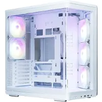 Zalman P60 WHITE, tour midi, PC, blanc, ATX, Mini-ITX, plastique, acier, verre trempé, 17 cm