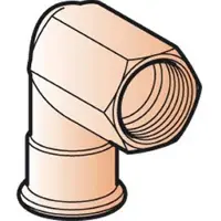 Geberit bergangswinkel Mapress 54mmxRp 2, Cu, 90G, m IG, Rotguss (Connexion angulaire)