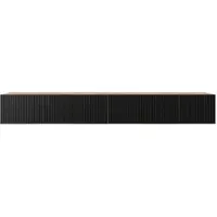 MargaretHadas24 Margaret Hadas24 Meuble TV Mio Meuble TV Meuble TV bas 300 cm Suspendu Design moderne Salon Fixation murale, Meuble TV artisan, noir