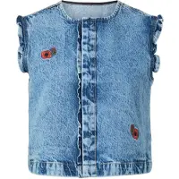 Pieces Gilet 'PCPalma' bleu denim