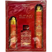 Lattafa Bade'e Al Oud Sublime set eau de parfum 100ml + déodorant 200ml + désodorisant 300ml