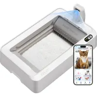 Petkit PUROBOT Crystal Duo Litière Autonettoyante, Caméra IA