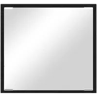 StarTech.com Miroir mural - Miroir carré - Portable - Aluminium - Cadre en tissu - Style moderne - 15 cm - Vert armée