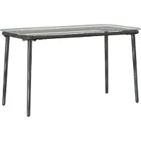 Syfax Table de Jardin Noir 80 x 40 x 45 cm polyrotin