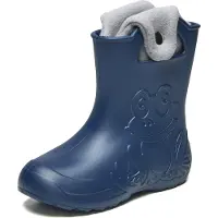 Ladeheid Bottes en caoutchouc pour enfants Eva, doublées (bleu marine, 32/33) LA-CA-04