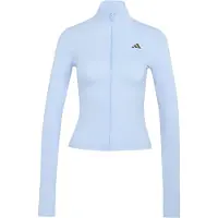 Adidas 3 Stripes Studio Zip Through Full Zip Sweatshirt Bleu S Femme