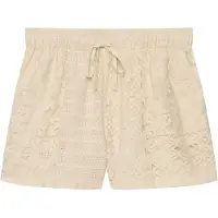 Superdry pour femme. W7110516A Short en Dentelle beige (M), Casuel, Coton