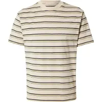Levi's T-Shirt 'RED TAB' beige / vert pastel / noir