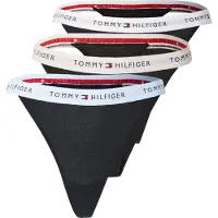 Tommy Hilfiger Uw0uw06518 Thong 3 Units Noir M Femme