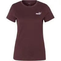 Puma T-shirt fonctionnel 'ESS Small No. 1' chocolat / blanc