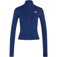 Adidas 3 Stripes Studio Zip-through Full Zip Sweatshirt Bleu L Femme
