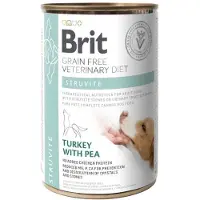 Brit Veterinary Diet Struvite Turkey&Pea - nourriture vétérinaire dinde & pois pour les troubles des voies urinaires chez les chiens - 24x400 g