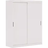 MargaretHadas24 Armoire Iga 100 cm avec 2 portes coulissantes Armoire à portes coulissantes (blanc)
