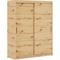 MargaretHadas24 Armoire Iga 120 cm avec 2 portes coulissantes Armoire à portes coulissantes (marron)
