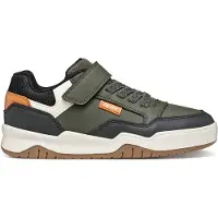 Geox Baskets basses enfant J PERTH BOY garcons - Kaki - 33