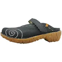 El naturalista Yggdrasil : Sandales confortables pour femmes, modèle sabot, couleur noire, pour un usage quotidien