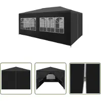 The Living Store Partyzelt 3x6 m Anthrazit