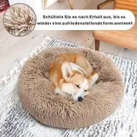 Famanu Lit pour chat domestique, lit pour animaux en deux parties pour chiens et chats, 70 cm