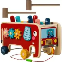 Kruzzel Éléphant en bois - marteau 20349