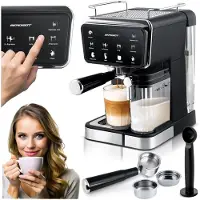 Berdsen Cafetière Cob mousseur de lait 20 bars BD-773 noir