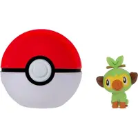 Jazwares Pokémon Clip 'n' Go Figurine Grookey et Poke Ball - PKW4157