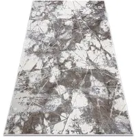 Rugsx Tapis NOBLE moderne 1515 64 Marbre, géométrique - Structural deux niveaux de molleton crème / gris 120x170 cm