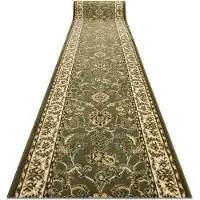 Rugsx TAPIS DE COULOIR BCF MORAD Klasyk classique olive verte 90 cm 90x300 cm