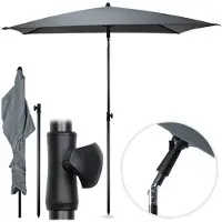 By Lille Vilde Parasol Rectangulaire Gris Protection Solaire Compacte Et élégante - Basics