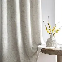 OEM Rideaux prêts à poser avec grilles - Décoration d'intérieur occultante - Salon - Chambre à coucher - Accessoire de décoration