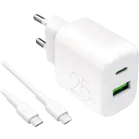 Puro Kit charge 25W USB‑A/USB‑C + câble USB‑C