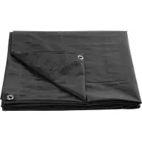 STREND PRO Bâche Tarpaulin Strong 10x15 m, 200 g/m, de protection, anthracite, avec oeillets