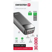 Swissten - Powerbank Power Line II 30.000 mAh