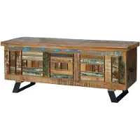 GINER Y COLOMER Hyderabad, tronc d'arbre recyclé, 45 cm x 116 cm x 40 cm