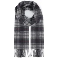 Barbour Foulard Tartan Lambswool Multicoloré Gris