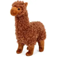 Teddies Peluche lama alpaga 30 cm, marron, à partir de 0 mois