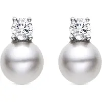 Luxenter Boucles d'oreilles 'Sikon' blanc perle