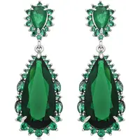 Luxenter Boucles d'oreilles 'Cakrolm' vert
