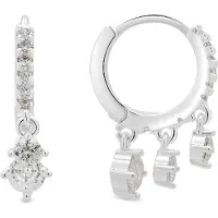 Luxenter Boucles d'oreilles 'Russa' blanc