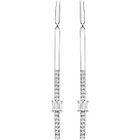 Luxenter Boucles d'oreilles 'Yacko' gris argenté