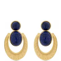 Luxenter Boucles d'oreilles 'Euwil' bleu