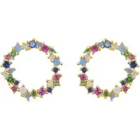 Luxenter Boucles d'oreilles 'Thilak' mélange de couleurs