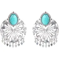 Luxenter Boucles d'oreilles 'Kumora' bleu