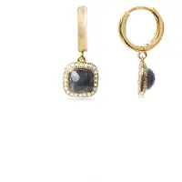 Luxenter Boucles d'oreilles 'Liw' gris