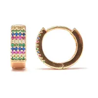 Luxenter Boucles d'oreilles 'Lasy' mélange de couleurs