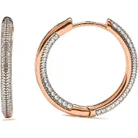 Luxenter Boucles d'oreilles 'Jasoy' or rose