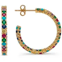 Luxenter Boucles d'oreilles 'Balgil' mélange de couleurs