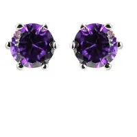 Luxenter Boucles d'oreilles 'Yedia' violet foncé