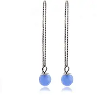 Luxenter Boucles d'oreilles 'Yedia' bleu